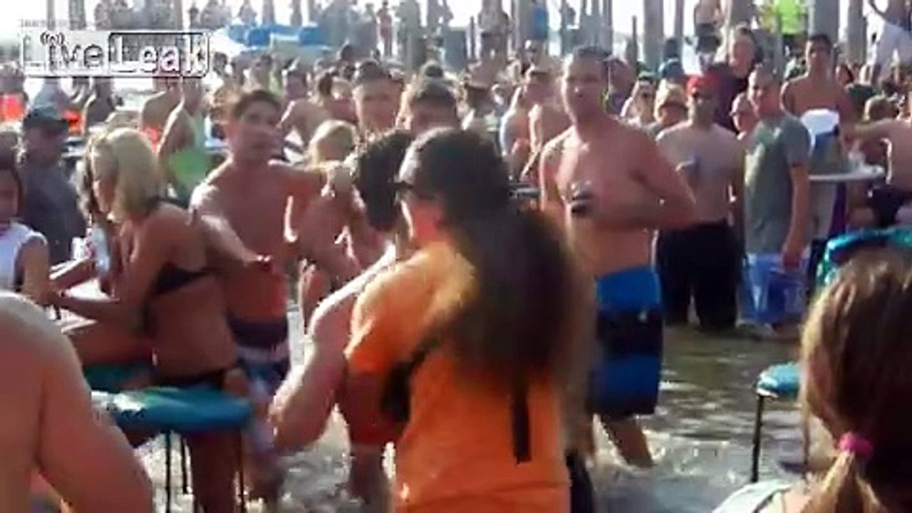 Seacrets Beach Bar Fight