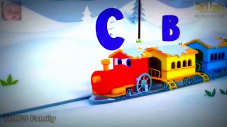 ABC song train for children - nursery rhymes songs - kids songs