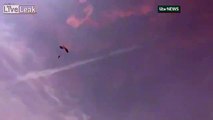 RAF parachutist hits burger van at air show...