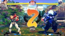 Ultra Street Fighter IV: Ryu (Me) vs Oni Akuma (CPU)