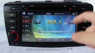 Mazda 3 GPS Radio DVD Head unit 2005-2009 Support Steering Wheel Control