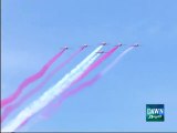 The PAF presented a special aerobatics display on Defense Day