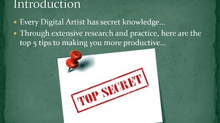 Top 5 Digital Painting Tips - Photoshop Productivity Boosters