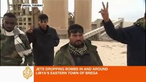 Airstrikes in Brega, Libya
