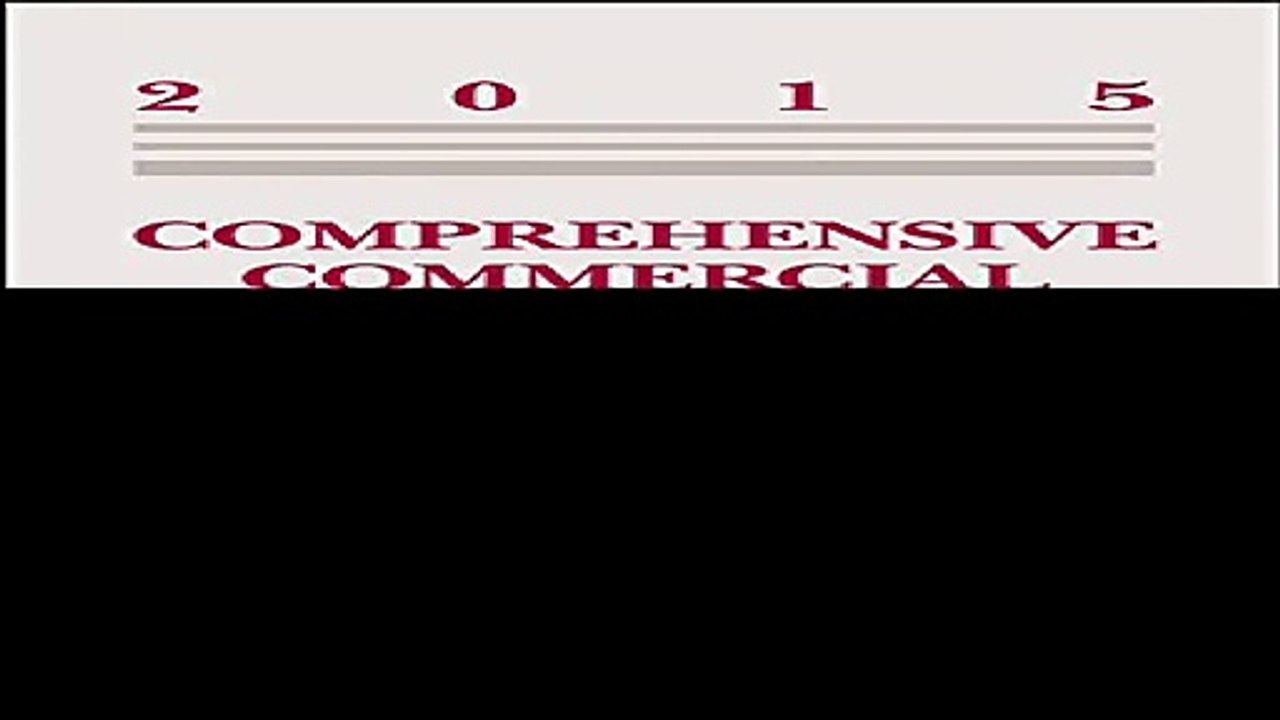 Comprehensive Commercial Law 2015 Statutory Supplement