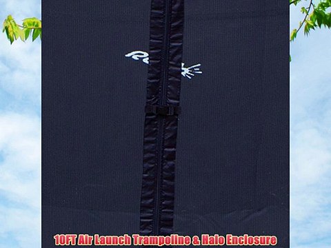 Rebo 10FT Air Launch 4K Trampoline With Halo Enclosure & Accessory Pack