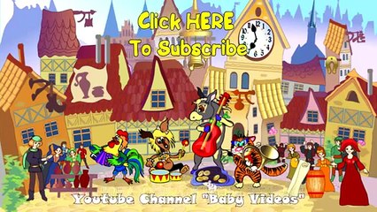 10 MIN | Stories for children | Town Musicians of Bremen | BABY SONGS 2015