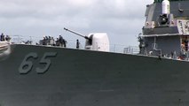 USS Benfold (DDG 65) Leaving Pearl Harbor - Hawaii