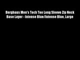 Berghaus Men's Tech Tee Long Sleeve Zip Neck Base Layer - Intense Blue/Intense Blue Large