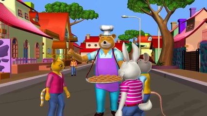 Hot Cross Buns Hot Cross Buns Rhyme  3D Animation English Rhymes & Songs for children