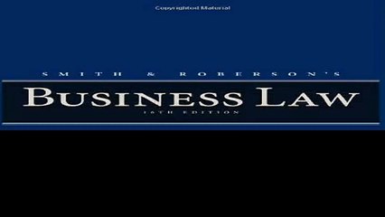 Smith and Robersons Business Law