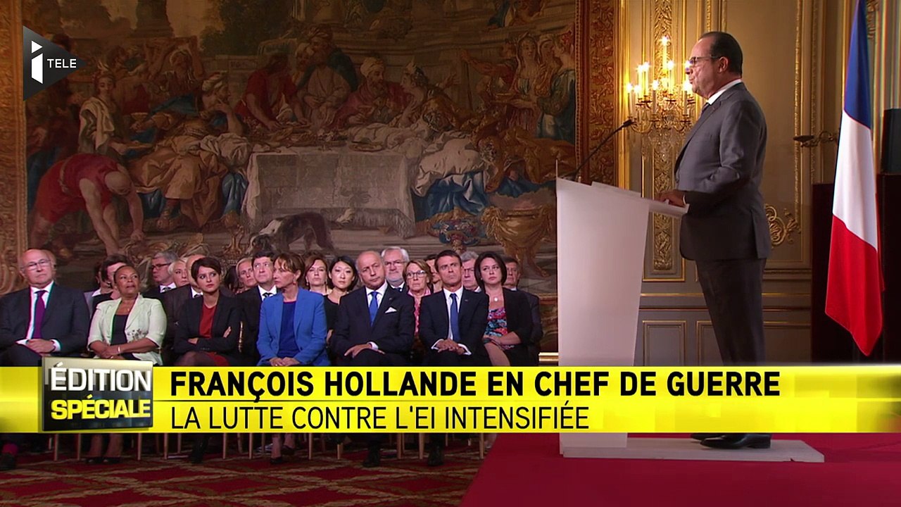F. Hollande : "Envisager des frappes contre Daesh en Syrie"