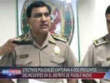 POLICÍA CAPTURA A DOS PRESUNTOS DELINCUENTES