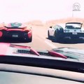 McLaren P1 Battle a Bugatti Veyron Caught on dashboard cam