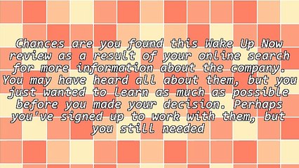 Wake Up Now Review - Is There Confidence For Achieving Success?