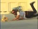 Skateboarder spills coffee and slams his body on the ground.