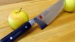 Kasumi Chef's knife slices apples