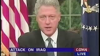 President Clinton orders attack on Iraq