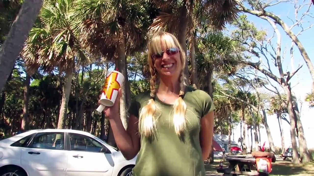 Camping at the Beach at Hunting Island State Park in South Carolina