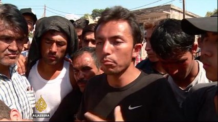 Frustration grows as refugees wait to register in Lesbos