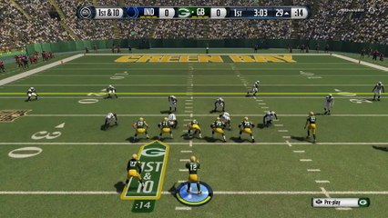 Madden 16 Green Bay Packers vs Indianapolis Colts