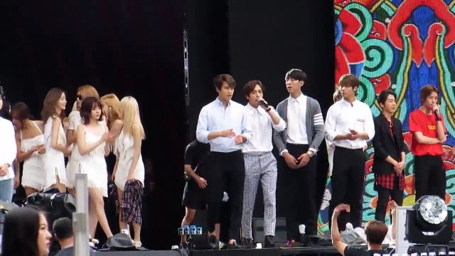 150905 DMC Festival KPOP super concert SNSD & CNBLUE ending Rehearsal1