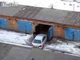 Girl puts car garage, I laughed to tears!