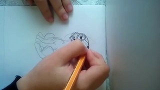Drawing cartoon cat