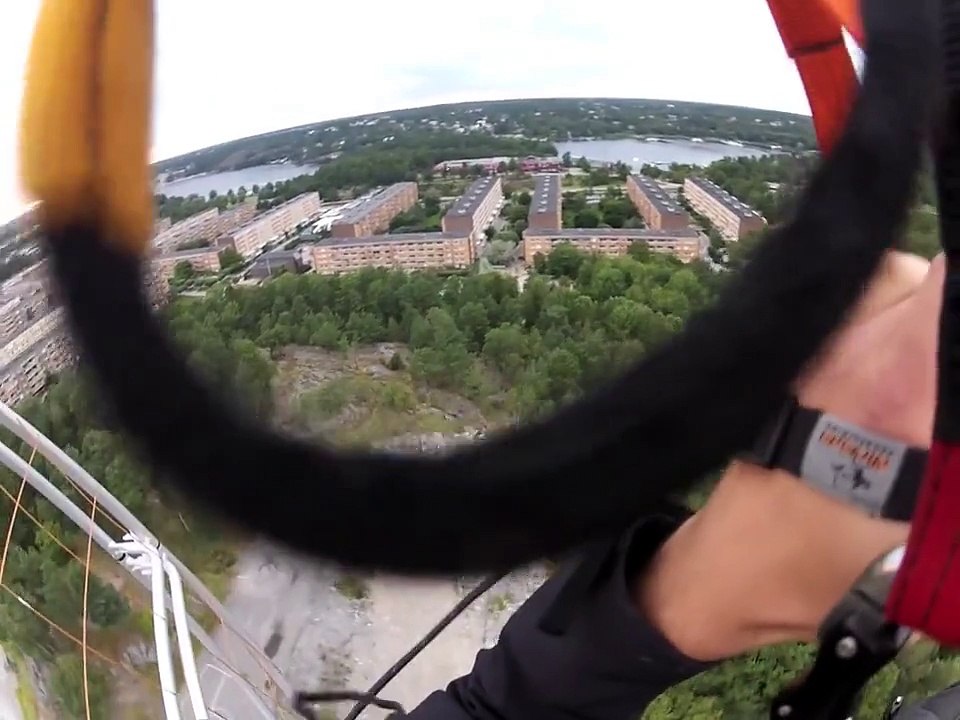 Landing in my backyard with paramotor