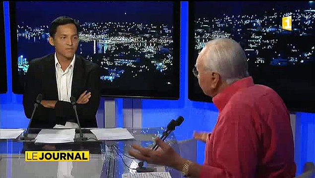 Gaston Flosse, invité du journal de Polynésie 1ère 06 09 2015 - Mise à sac de Papeete en réponse au nucléaire