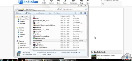 Steam (Windows) oyun indirici kurulum