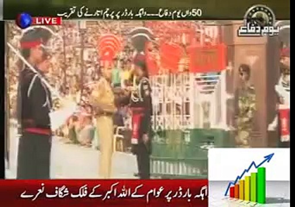 Wagah Border Cermony On 6 September 2015