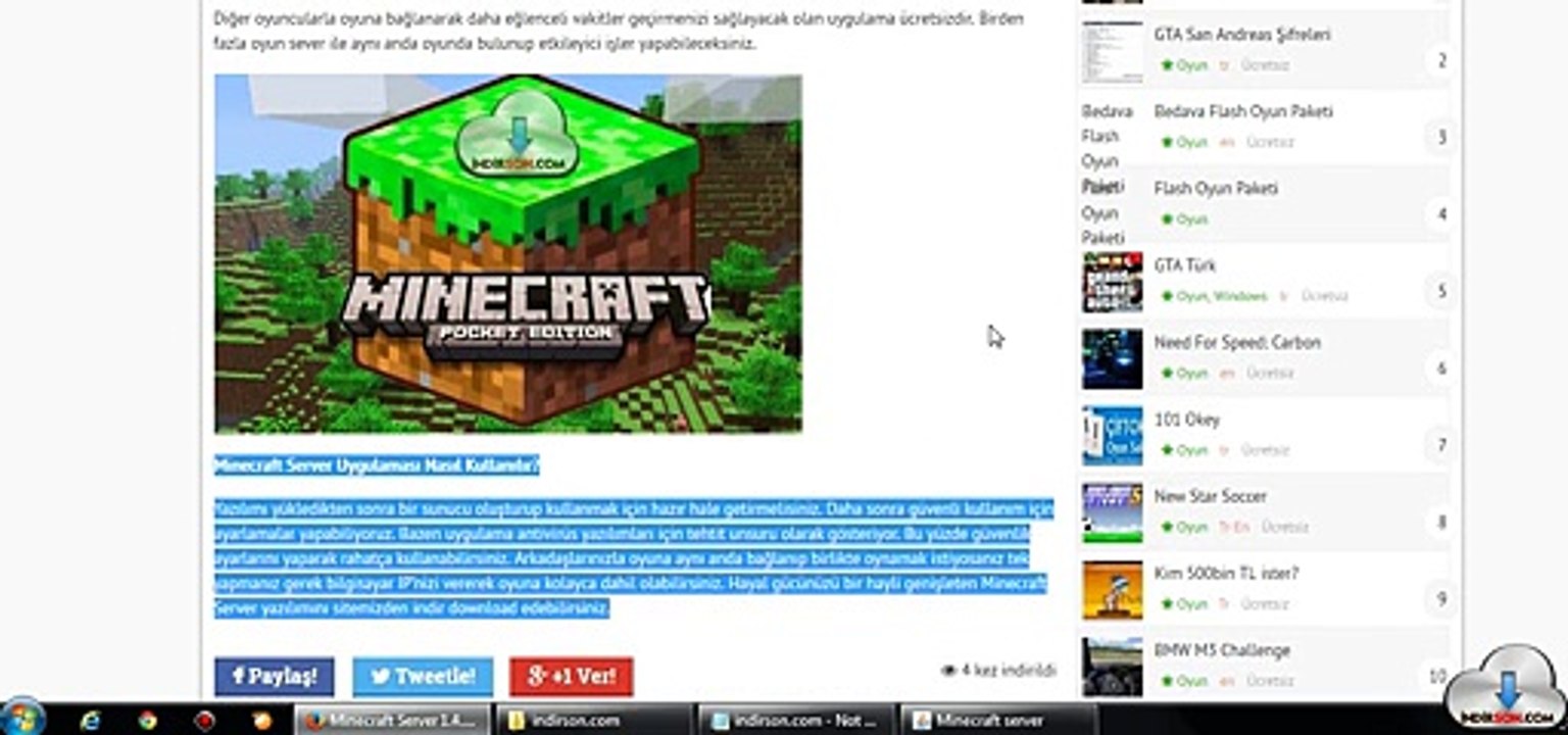 Minecraft Server sunucu açma kurulum