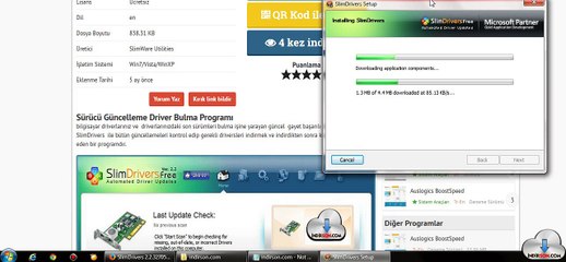 SlimDrivers driver bulma kurulumu