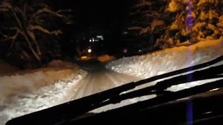Stadtrundfahrt bei Schnee in Furtwangen