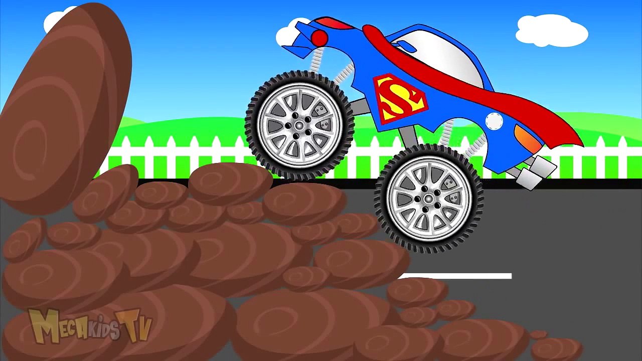 Super Trucks Compilation Monster Trucks For Children - Mega Kids Tv