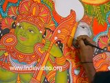 Mural Painting final touches Institute of Mural Painting, Guruvayur