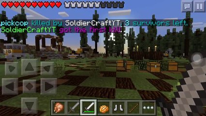 Minecraft [PE] Survival Games Ep 5 | this server is almost empty ! ( too tired to talk )