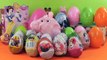 30 Play Doh Kinder Surprise Eggs Peppa Pig Masa i Medved, Disney Princess Playdough