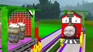 Johny Johny Yes Papa Nursery Rhyme Train Cartoon 3D Animation Rhymes & Songs for Children