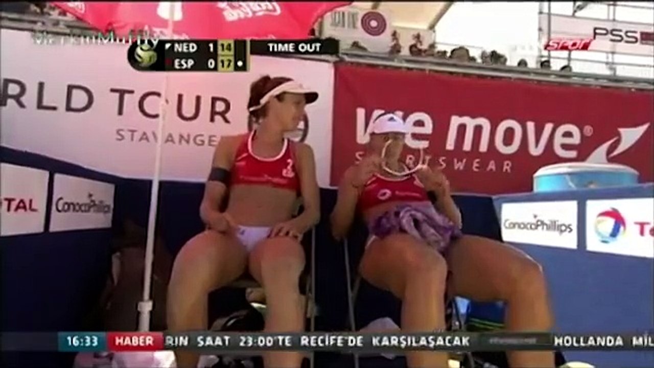 Liliana Fernández & Elsa Baquerizo vs Dutch Women';s Beach Volleyball