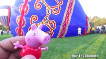 PEPPA PIG Toy Parody HOT AIR BALLOON Adventure by EpicToyChannel