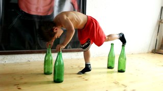5 Year-Old Claudio Can Do More Pushups On Glass Bottle Than You Ever Could