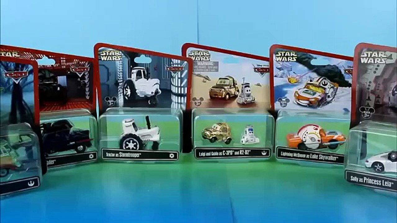 Disney Pixar Star Wars Cars Lightning McQueen as Luke Skywalker Darth Vader Mater