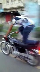 Mian khizar Bike stunt