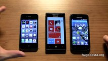 Comparativo iPhone 4, Samsung Galaxy S e Omnia 7