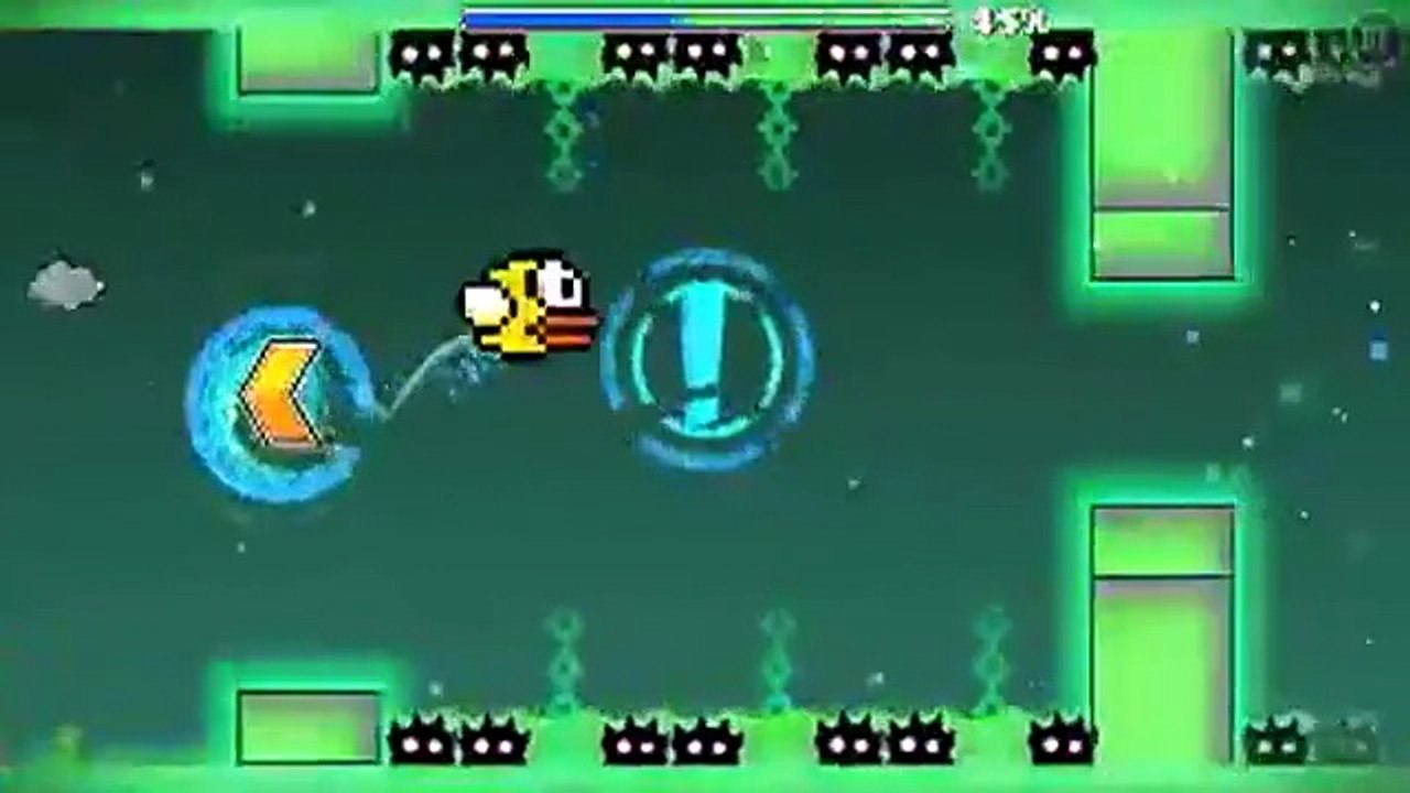 Geometry dash 2.0: FLAPPY BIRD NEW: By me!