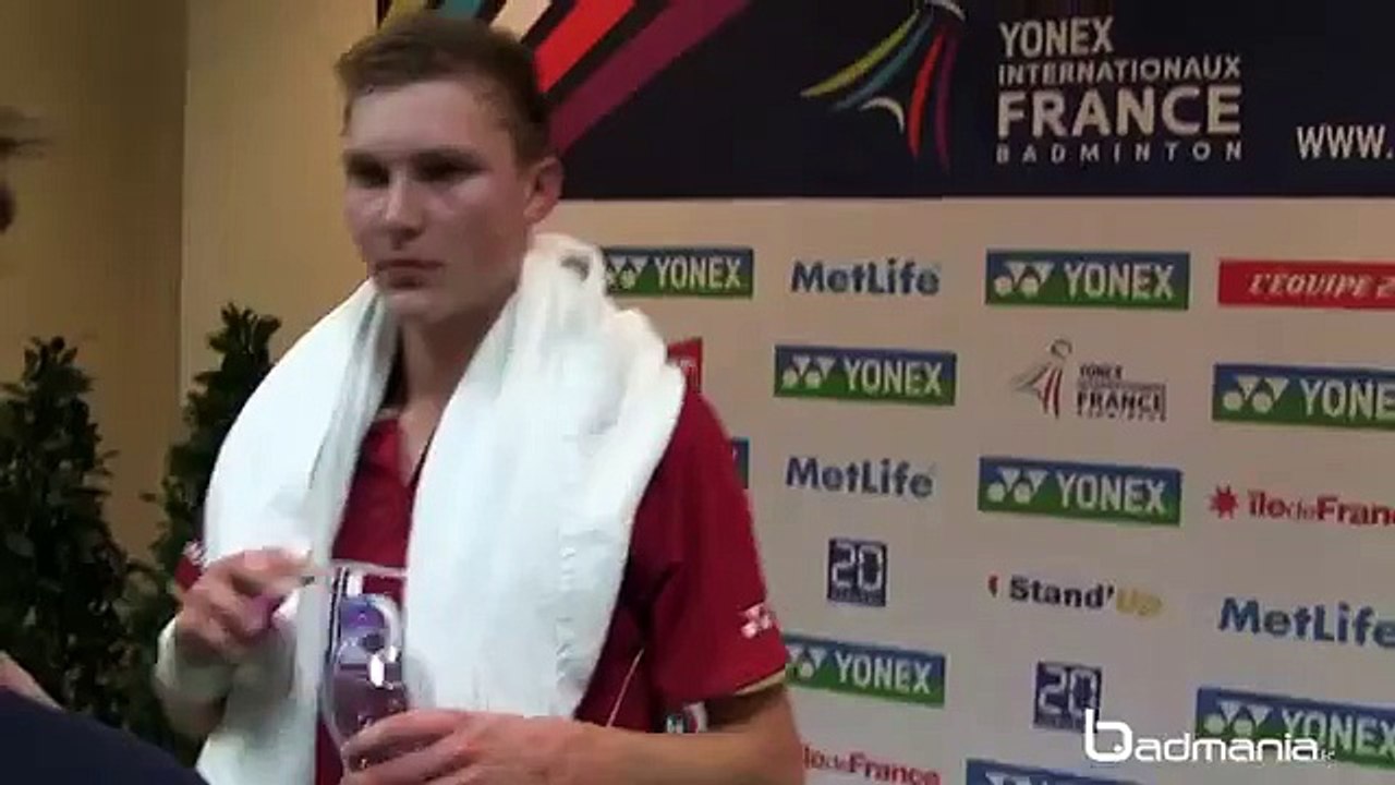 Yonex French Open Super Series - IFB 2014 - Interview with Viktor Axelsen (Denmark)