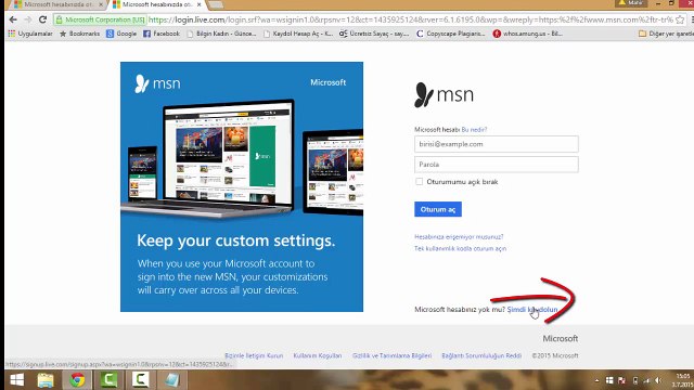 Msn Kaydol, Msn Aç, Hotmail Aç (thesefiks.com)