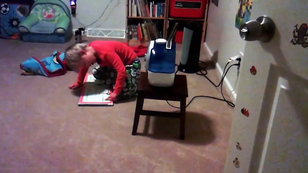 6yr Old Mosaic Down Syndrome Reading Peppa Pig Christmas